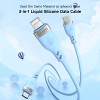 ROMOSS CB2541 Data cable three-in-one liquid soft glue charging cable one drag three multi-head fast charges suitable for iPhone