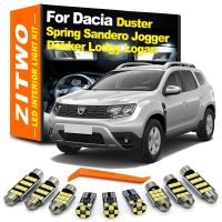 ■ ZITWO No Error LED Interior Dome Map Light Kit For Dacia Duster Sandero Jogger Lodgy Dokker Logan Spring I II MK1 MK2 MKI MKII