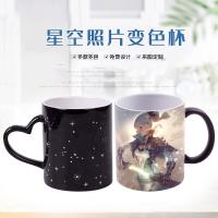 ♝✔✎  Ins heating discoloration ceramic mug printing drawing lettering diy photo creative personality water cup wholesale