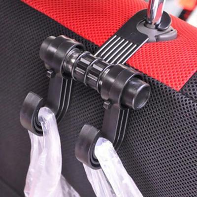 Car Mounted Hook Double Hook Car Purse Hook Headrest Car Organizer For Handbags Clothes Shopping Bags Groceries Umbrellas gifts