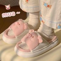 Four Season Slippers Women Cartoon Pig Slippers Thick Platform Sandals Women Flip Flops Indoor Home Slipper Female Ladies Shoes