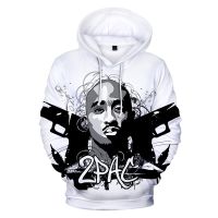 2022 Rap 2Pac 3D Printed Hoodies Unisex Hip Hop Casual Oversized Hoodie Sweatshirts Men Women 2Pac Tupac Amaru Shakur Hoodies