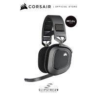 CORSAIR Headset HS80 RGB WIRELESS Premium Gaming Headset with Spatial Audio — Carbon
