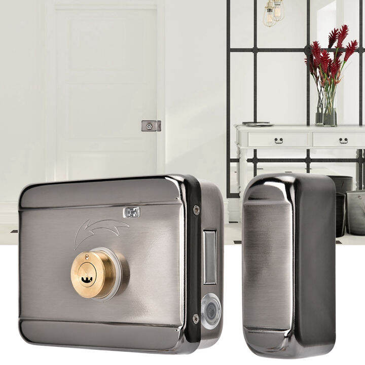 Electronic Deadbolt Double Headed Lock Smart Lock with Automatic Sound