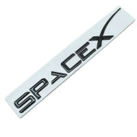 3D Metal SpaceX Letter Emblem Badge Decal Styling Car Sticker For Tesla Model 3 X S Y Car Fender Side Sticker Car Trunk Sticker