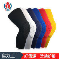 Kneepads บาสเกตบอลขยายรังผึ้งป้องกันการชนกัน Kneepads ขี่กลางแจ้งไลคร่าลูกวัวป้องกัน