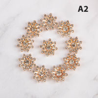 NCSW 10pcs เกล็ดหิมะมุก strass rhinestone ปุ่มสำหรับ DIY CRAFT เสื้อผ้าอุปกรณ์เสริม