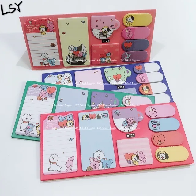 BTS BT21 Desk Sticky Note Set | Lazada PH