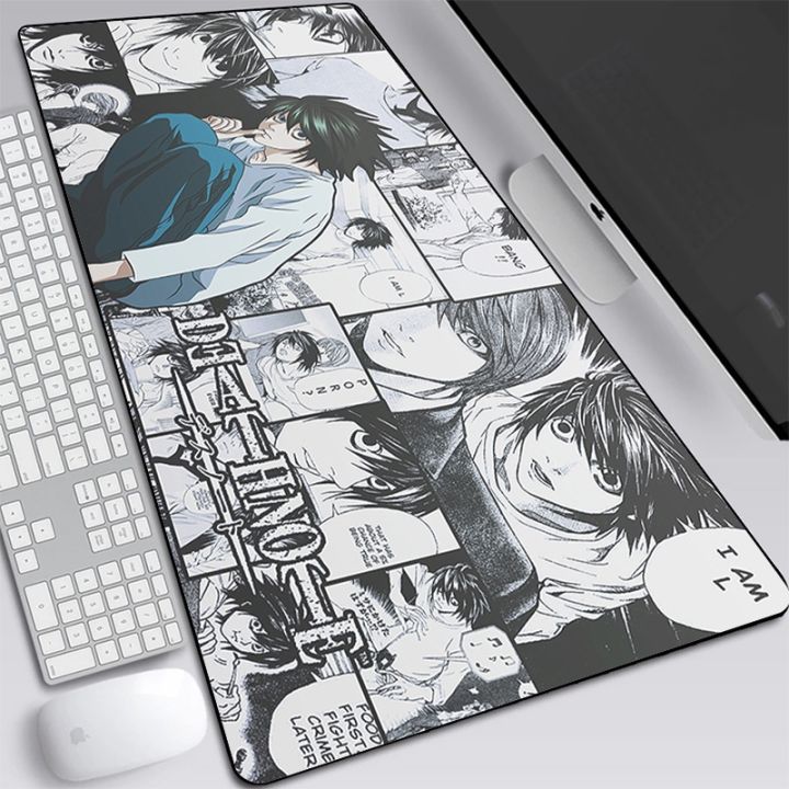 deathnote-matskira-gaming-mouse-pad-แผ่นรองเมาส์คีย์บอร์ดขนาดใหญ่-แผ่นรองเมาส์แล็ปท็อปอะนิเมะ