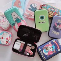 Cartoon Large Data Cable Storage Bag Power Pack Storage Box U Shield Bluetooth Headset Portable Coin Purse 【10 Month 6 Day After 】