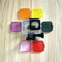 （misty shop）ที่กรองรังสียูวีดำน้ำเคสมือถือกันน้ำเลนส์ฝาป้องกันใต้น้ำสำหรับ Xiaomi Yi 1 GoPro Hero 3/4กล้องแอคชั่นแคมเมรารูปตัวตลกใหม่