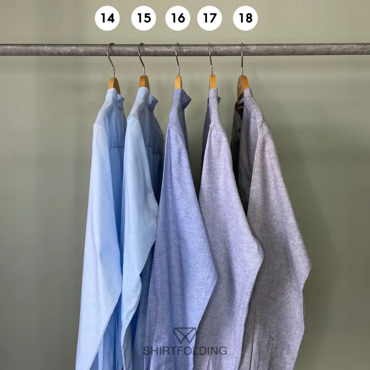 shirtfolding-เสื้อเชิ้ต-แขนยาวคอจีน-กระดุมดำ-สีฟ้า-สีฟ้ายีนส์-สีน้ำเงินยีนส์-สีกรมยีนส์-สีเทายีนส์