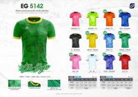 EGO SPORT EG5142 เสื้อฟุตบอลพิมพ์ลายมัดย้อม คอกลม แขนสั้น