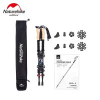 Naturehike Trekking Poles 2pcs Carbon Fiber Folding Hiking Stick Collapsible Telescopic Sticks Trekking Stick Hiking Poles