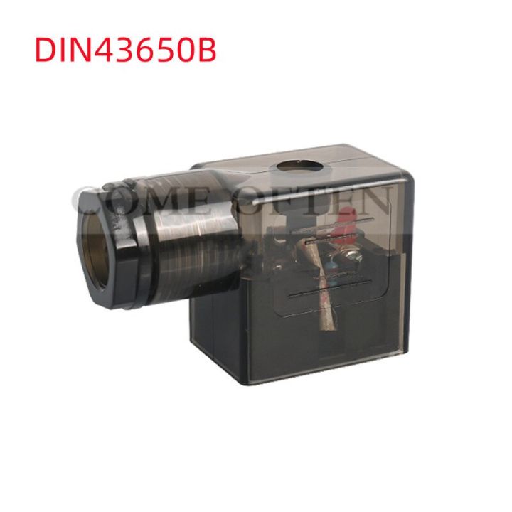 din43650b-4v210-coil-plug-transparent-solenoid-valve-junction-box-hydraulic-pneumatic-components-small-0110t-wiring-accessories-valves