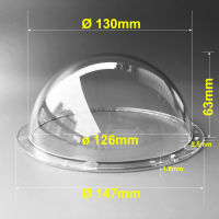 5.78 Inch Acrylic Plexiglass Transparent Indoor Outdoor CC Replacement HD Clear Security Camera Dome Housing Hemisphere Shell