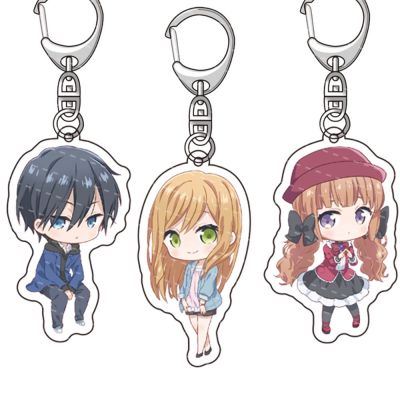 HZ My Love Story with Yamada-kun at Lv999 Keychain Anime Akane Keyring Acrylic Cute Bag Pendant Cartoon Key Chain Gifts ZH