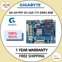 ใช้เมนบอร์ด GA-G41MT-D3 100% Gigabyte LGA 775 DDR3 8GB 1066Mhz เมนบอร์ดเดสก์ท็อปสำหรับ Core 2สำหรับ G41 Intel D3 DDR3 D3 G41MT