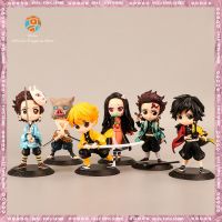 ภาพอนิเมะสังหารอสูรกาย Q Posket Kimetsu No Yaiba ตุ๊กตา Tanjiro Nezuko Zenitsu Pvc ของขวัญโมเดลของเล่นชุดฟิกเกอร์แอคชั่น