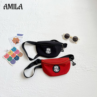 AMILA กระเป๋าแฟชั่นกระเป๋าคาดหน้าอกสำหรับเด็กผู้ชาย,กระเป๋าเหรียญพิมพ์ลายเด็กเอกสารขนาดเล็กกระเป๋าเล็ก