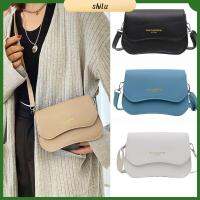 SHILU สีทึบทึบ กระเป๋าสะพายไหล่แบบสั้น หนังพียู กระเป๋า Crossbody สง่างามเรียบหรู กระเป๋าใส่ของ สำหรับผู้หญิง