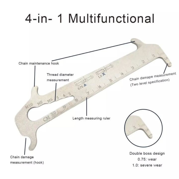 โซ่จักรยาน-checker-ห่วงโซ่จักรยาน-mtb-ตัวบ่งชี้วัด-caliper-สวมใส่วัด-chain-เครื่องมือตรวจสอบ