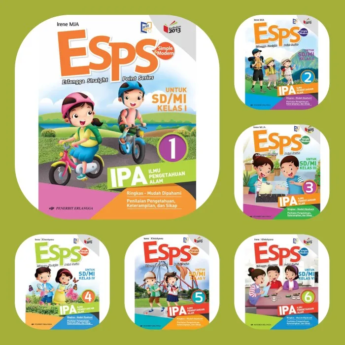 Buku IPA ESPS Untuk SD Dan MI Kelas 1 2 3 4 5 6 K 13 Penerbit Erlangga ...