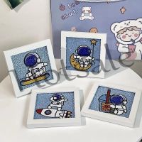 【hot sale】 ❂ B02 满钻宇航员钻石画带框儿童益智圆钻贴画手工贴钻DIY制作闺蜜礼物DIY Handmade Diamond Painting