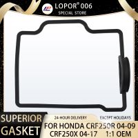 LOPOR รถจักรยานยนต์ฝาครอบหัวถังปะเก็นสำหรับฮอนด้า CRF250R 2004-2009 CRF250X 2004-2015 12391-KRN-670