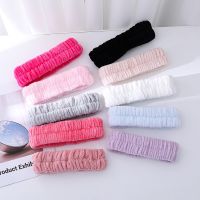 Soft Coral Fleece Headband Women Makeup Wash Face Spa Elastic Hair Band Fashion Female Girls Hair Accessories