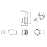 4X 66209261582 9261587 66202220666 New Parking Sensor for 1 3 4 Series F20 F22 3ER F30 F31 F30 F35 F80