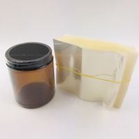500X PVC Heat Shrink Film Bag Blower Heat Seal Flat Mouth Transparent Plastic Bag Heat Shrink Suitable for Face Cream Candle Jar