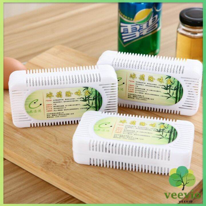 veevio-กล่องถ่านไม้ไผ่กําจัดกลิ่นสําหรับตู้เย็น-deodorant-box-มีสินค้าพร้อมส่ง