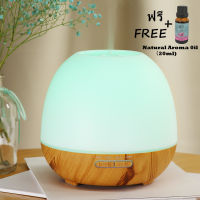 Air Humidifier Aroma Diffuser FREE Aroma Oil 20ml เครื่องเพิ่มความชื้นในอากาศ ไฟLED Aroma Lamp Aromatherapy Ultrasonic aroma diffuser Burner Aroma essential oil เครื่องทำไอน้ำ ความจุ