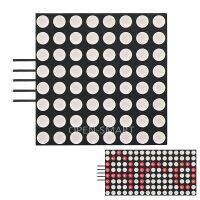 1.8นิ้ว Dot Matrix LED 1.8 "8X8 Cascadable Red LED จอแสดงเมทริกซ์โมดูล SPI อินเตอร์สำหรับ Arduino