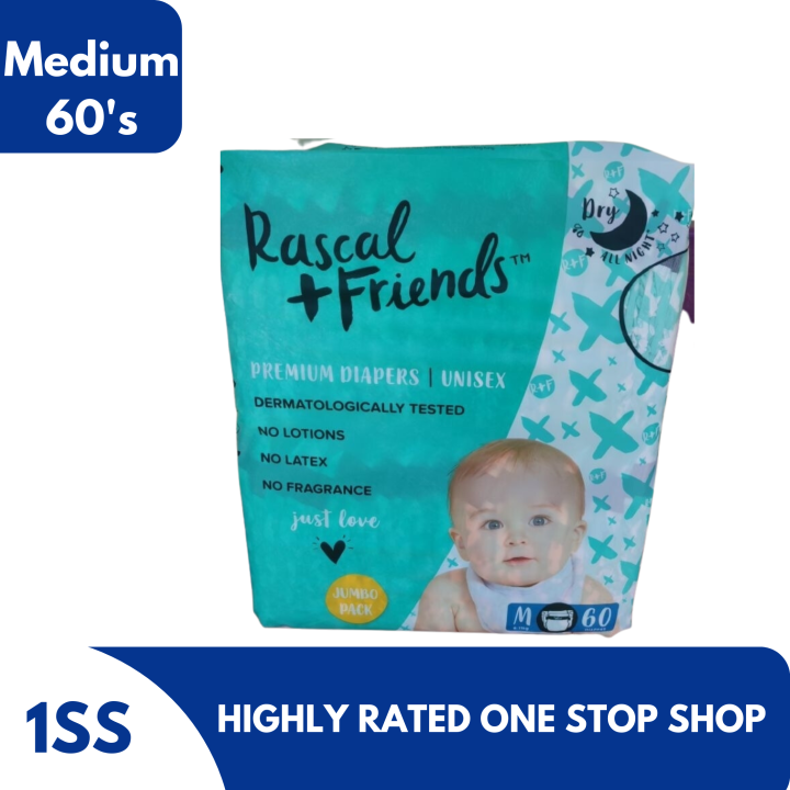 Rascal + Friends Premium Jumbo Diapers 