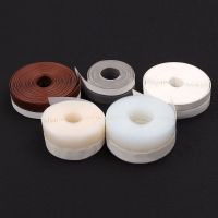 3 Color 1M Length Window Door Bottom Self Adhesive Silicone Rubber Seal Weathering Strip Door Sealing Bar Window Sealing Tape Decorative Door Stops