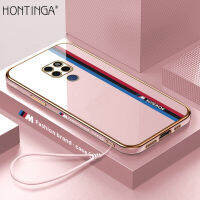 Hontinga เคสโทรศัพท์สำหรับ Huawei Mate 20 Mate20 Pro Mate20X 20X,เคสโทรศัพท์แฟชั่นทรงสี่เหลี่ยม TPU นิ่มทำจากโครเมียมหรูหราสำหรับแข่งแฟชั่นป้องกันกล้องป้องกันเคสยางกันเด็กชาย