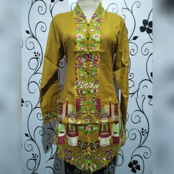 Baju Kebaya Modern Encim Betawi Ondel Ondel Lazada Indonesia