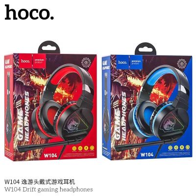 SY Hoco W104 หูฟัง​ครอบหู​ headphone for gamer มีไมค์ ฟังเพลง คุยโทรศัพท์ได้