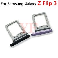 สำหรับ Samsung Galaxy Z พลิก3 4 Flip3 Flip4 5กรัม F700 F707 F711 SM-F7110ซิมการ์ดที่วางถาดใส่ซิมเต้ารับตัวแปลงซ่อมแซมชิ้นส่วน LKT37123อะไหล่