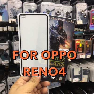 OPPO RENO4ออป โป้ ฟิล์มกันรอย ฟิล์มกระจกกันรอยฟิล์มกันรอยหน้าจอ หิล์มกระจระจกกันรอยเต็มจอขอบดำแบบด้าน(MATTE)