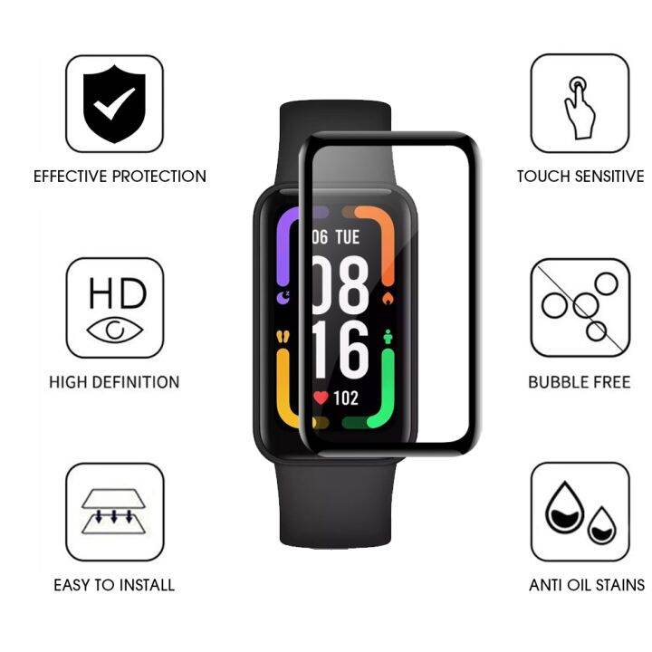 band-2-smartwatch-curved-soft-protector-watchband-not-glass