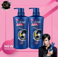 ส่งฟรี !! ( ปั้ม / แพคคู่ ) Clear Men shampoo Deep clean เคลียร์ แชมพู ชาย สูตรดีฟ คลีน (สีน้ำเงิน-ดำ) 410 มล