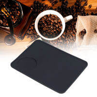 กาแฟ Tamping Mat นุ่มยืดหยุ่นสีดำซิลิโคนเกรดอาหารไม่มีกลิ่นไม่ลื่นมุมกาแฟ Tamper Mat