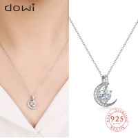 925 Silver 100 Rainbow Birthstone Heart Zircon Necklace Star Moon Chain Necklace Korean Popular Jewelry Birthday Party Gift