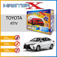 ผ้าคลุมรถ TOYOTA ATIV ตรงรุ่น กล่อง MASTER-X ผ้า HI-PVC อย่างดีหนาพิเศษ ป้องกันแดด ป้องกันฝน ป้องกันฝุ่น