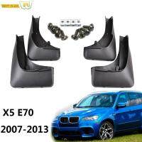 ชุด Mud Flaps Splash Guards สำหรับ BMW X5 E70 2007 2008 2009 2010 2011 2012 2013รถ Mudguards Fender อุปกรณ์จัดแต่งทรงผม