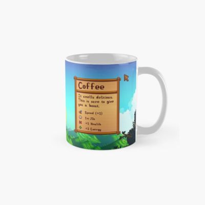 Stardew Valley Day Coffee Classic  Mug Photo Image Printed Drinkware Handle Round Simple Gifts Cup Coffee Picture Tea Design