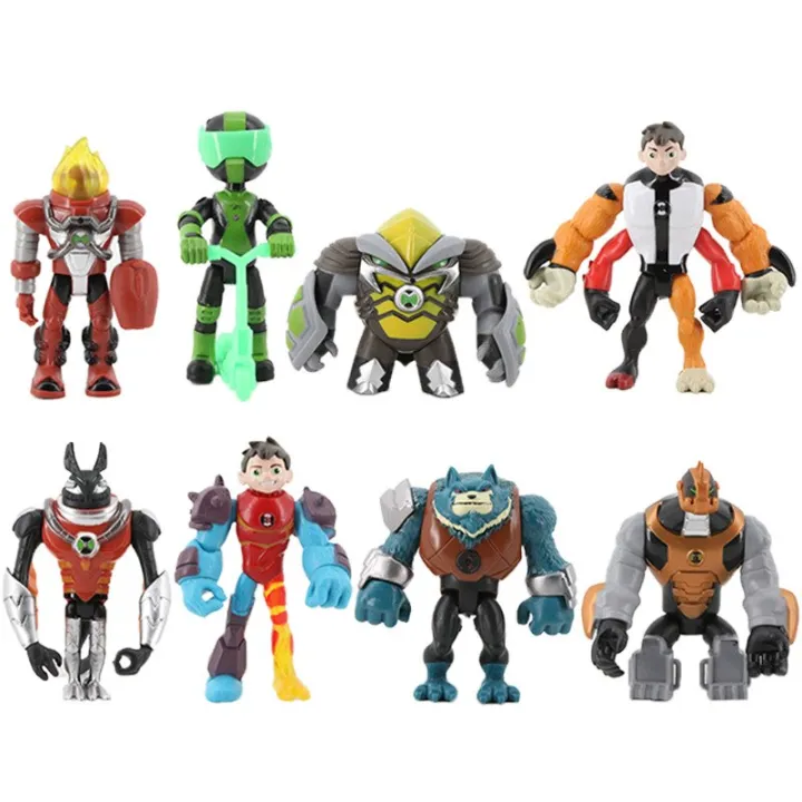 2021 Ben 10 Omnitrix Action Figures Toy Grey Matter Heatblast ...